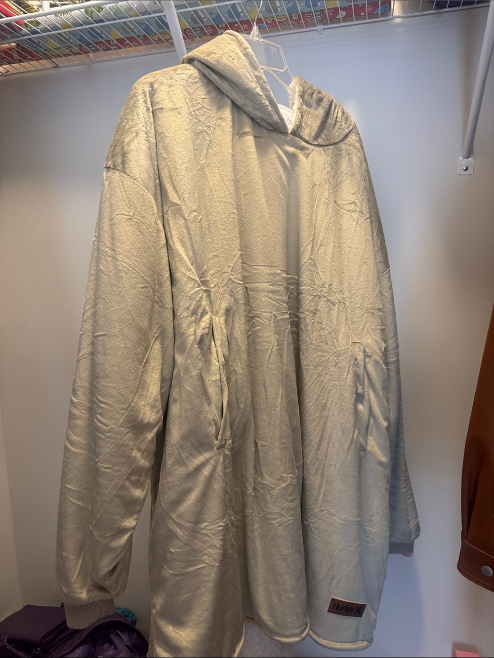 Neutral Hooded Women's oodie - Light Beige Hurley